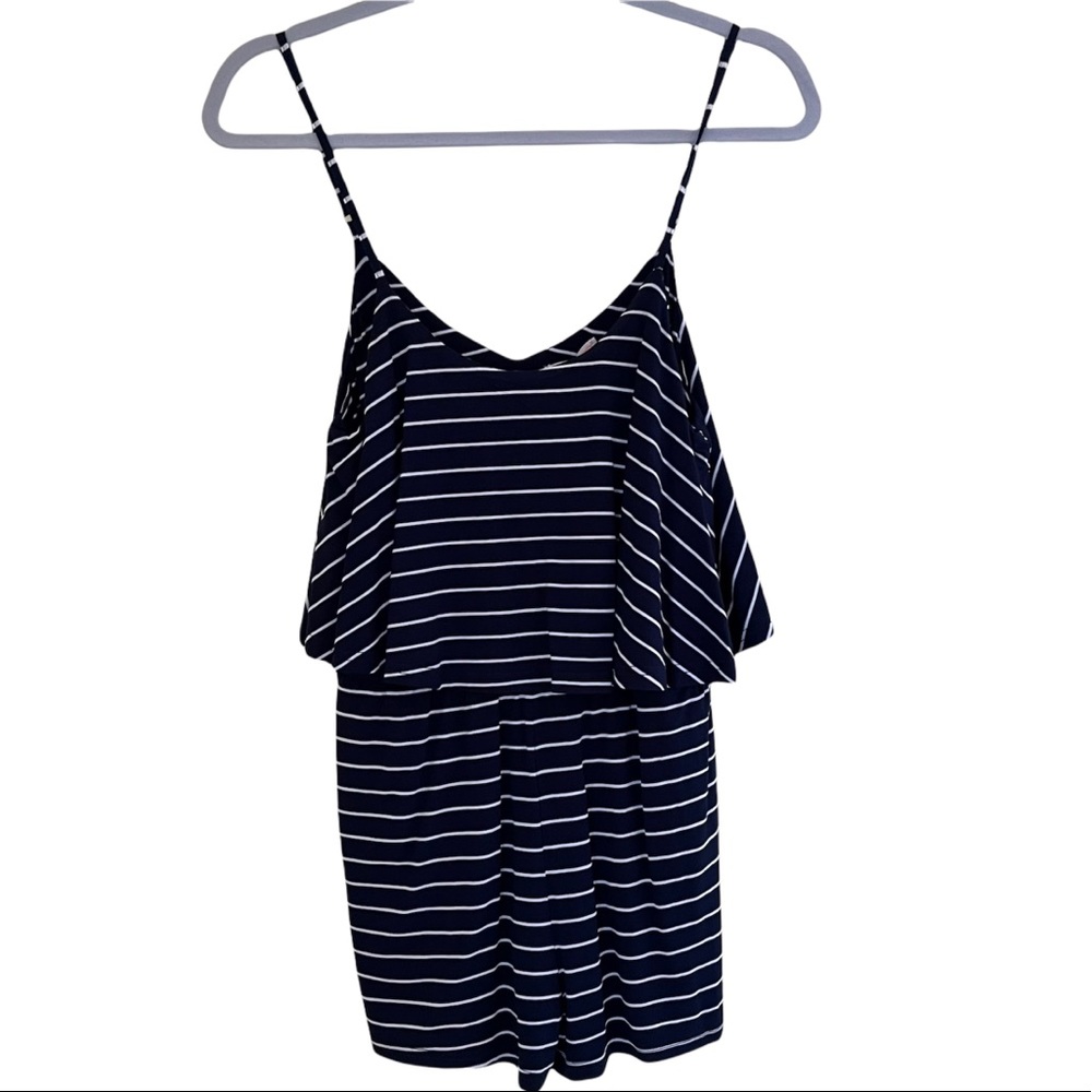 Gianni Bini Striped  Knit Romper S